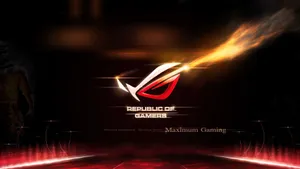 Flaming Rog Asus Wallpaper
