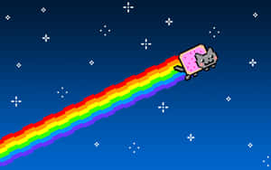 Flappy Nyan Galaxy Cat Wallpaper