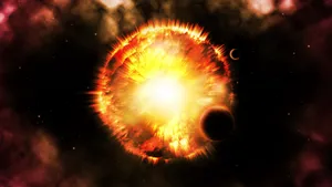 Flash, Bright, Glow, Star, Planets, Space Wallpaper