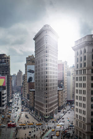 Flatiron Building Shining Sun Wallpaper