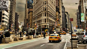 Flatiron Building Street New York Computer Wallpaper