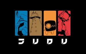 Flcl The Enemy Robots Wallpaper