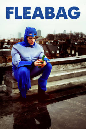 Fleabag Star Posing In An Elegant Blue Dress Wallpaper