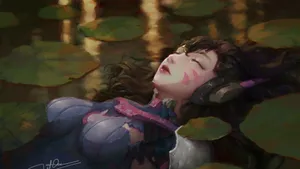 Floating Dva In Water Wallpaper
