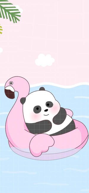 Floating Panda We Bare Bears Wallpaper