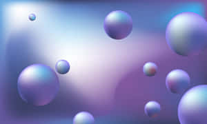 Floating Spheres Illusion Wallpaper