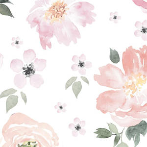 Floral In Pastel Colors Wallpaper