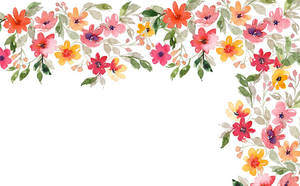 Floral Watercolor Art Wallpaper