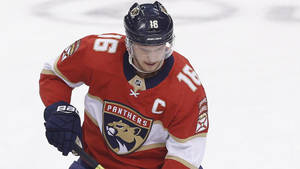 Florida Panthers Captain Aleksander Barkov Vs Ottawa Senators Wallpaper