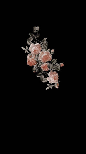 Flowers Aesthetic In Dark Wallpaper