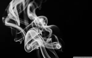 Flowing White Smoke Wallpaper
