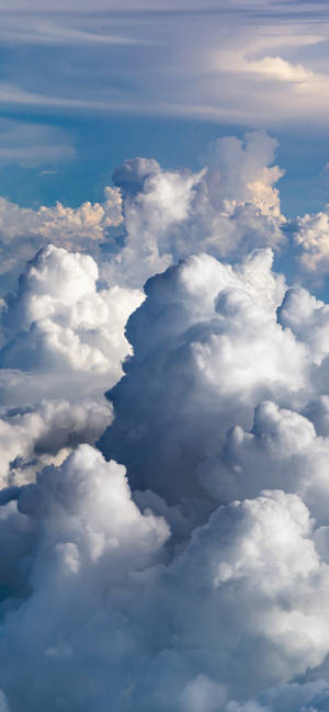 Fluffy Clouds Iphone Amoled Wallpaper