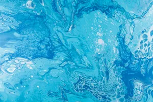 Fluid Paint Blue Abstract Wallpaper