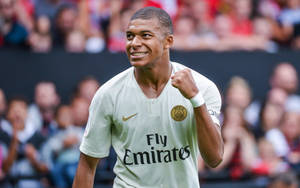 Fly Emirates Player Mbappe Wallpaper