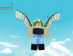 Flying Avatar Of Roblox Wallpaper