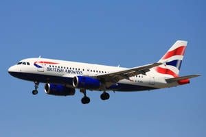 Flying British Airways G Euoi Airbus A319 Wallpaper