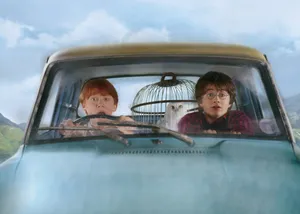 Flying Car Ron Weasley Wallpaper