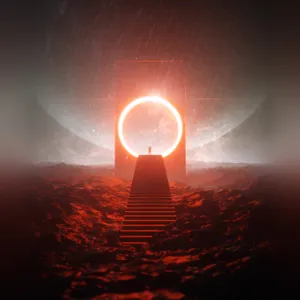 Flying Through A Mesmerizing And Never-ending Fantasy Space Wallpaper