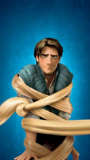 Flynn Rider Posing In His Signature Style Wallpaper