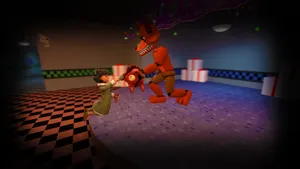 Fnaf Foxy Child Play Wallpaper