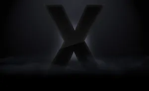 Foggy Letter X Wallpaper