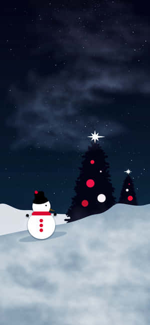 Following Christmas Trees Wallpaper