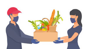 Food Delivery Clip Art Wallpaper