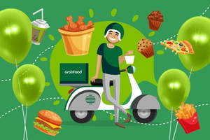 Food Delivery Grabfood Wallpaper