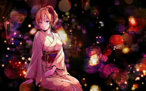 Food Wars Shokugeki No Soma Erina Kimono Wallpaper