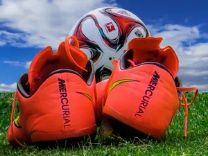 Football Cleats Soccer Ball Wallpaper