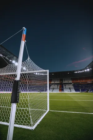 Football Goal Post Night Wallpaper