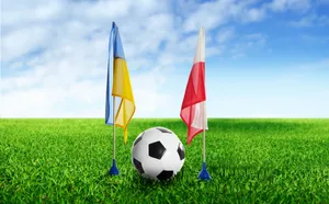 Football Ukraine Poland Flags Wallpaper