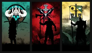 For Honor Faction Banners Art Wallpaper