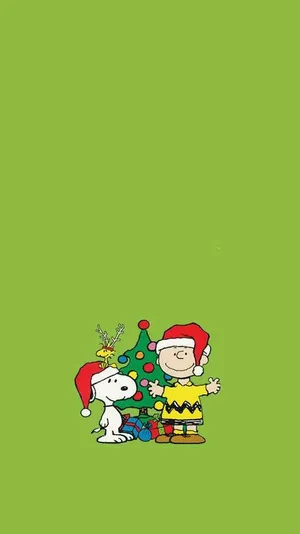 For The Christmas Season, Get Into The Spirit With A Snoopy Iphone. Wallpaper