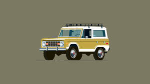 Ford Bronco Digital Illustration Wallpaper