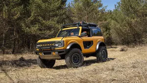 Ford Bronco Solid Bright Yellow Paint Wallpaper