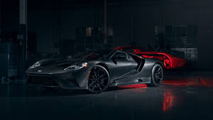 Ford Gt In A Repair Shop Wallpaper