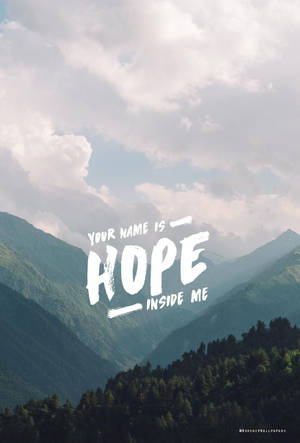 Forest Mountain Bible Verse Wallpaper