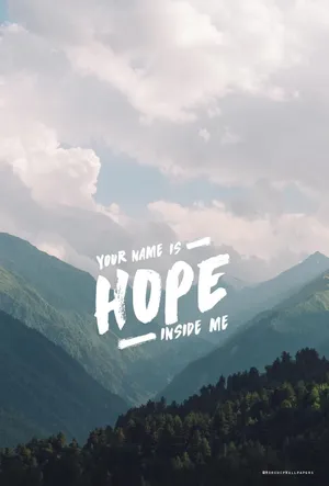 Forest Mountain Bible Verse Wallpaper