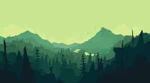 Forest View Digital Art Wallpaper