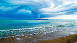 Forming Tornado In Sea Wallpaper