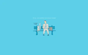 Forrest Gump Cartoon Drawing Wallpaper
