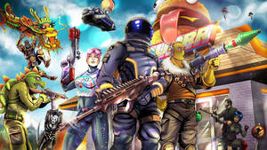 Fortnite 2560x1440 Heroes Burger Joint Wallpaper