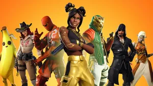 Fortnite Battle Royale Facing Danger In Alpine Wallpaper