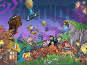 Fortnite Cartoon Fan Art Hd Wallpaper