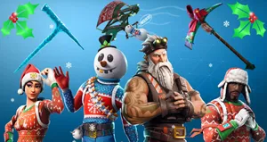 Fortnite Character Christmas Wallpaper