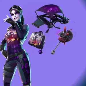 Fortnite Dark Bomber Skinand Accessories Wallpaper