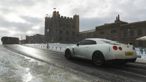 Forza 4 White Nissan Gtr Wallpaper