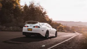 Forza Horizon 4 4k White Toyota Supra Wallpaper