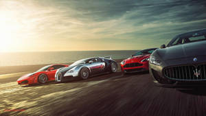 Four Epic Sports Cars Wallpaper